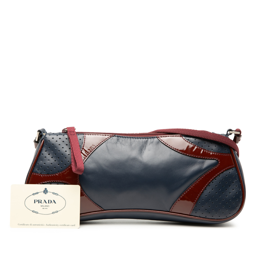 Pre-Loved Prada Patent Trimmed Vitello Drive Crossbody - Picture 10 of 10